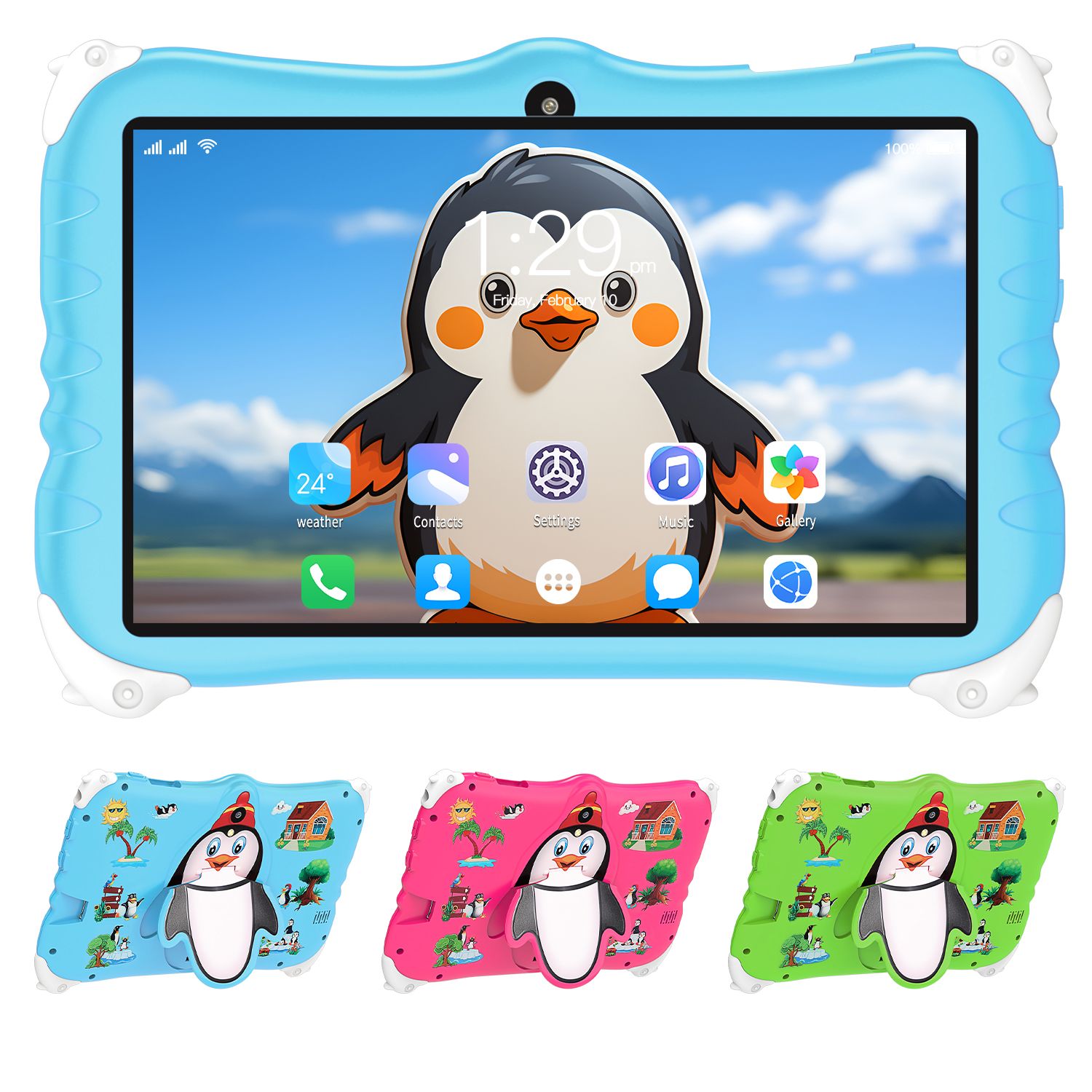 LOIDIS C78 Children's Tablet (2024) 16GB, 7.1 inches, Wi-Fi, Blue