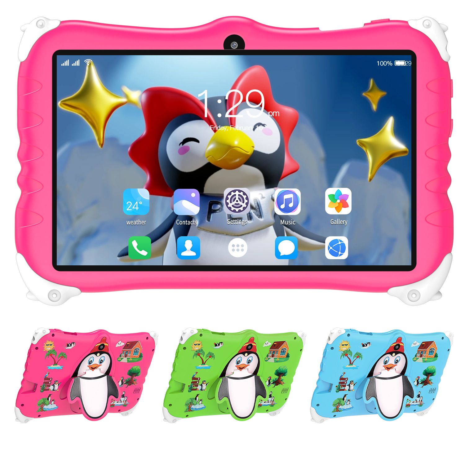 LOIDIS Children's Tablet C78 (2024) 16GB 7.1 inches Wi-Fi Pink