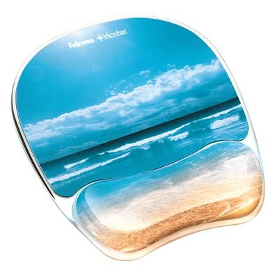 Soporte ergonómico para muñecas Fellowes Azul, 220.1 mm x 22.4 mm