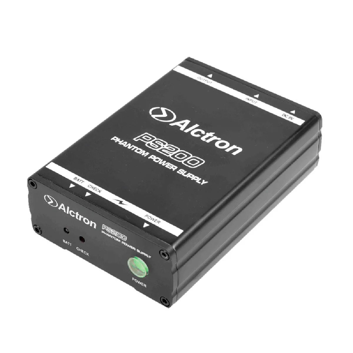 Alctron PS200 - Black - Phantom Power Supply for Microphones - Wired - For Electret and Condenser Microphones
