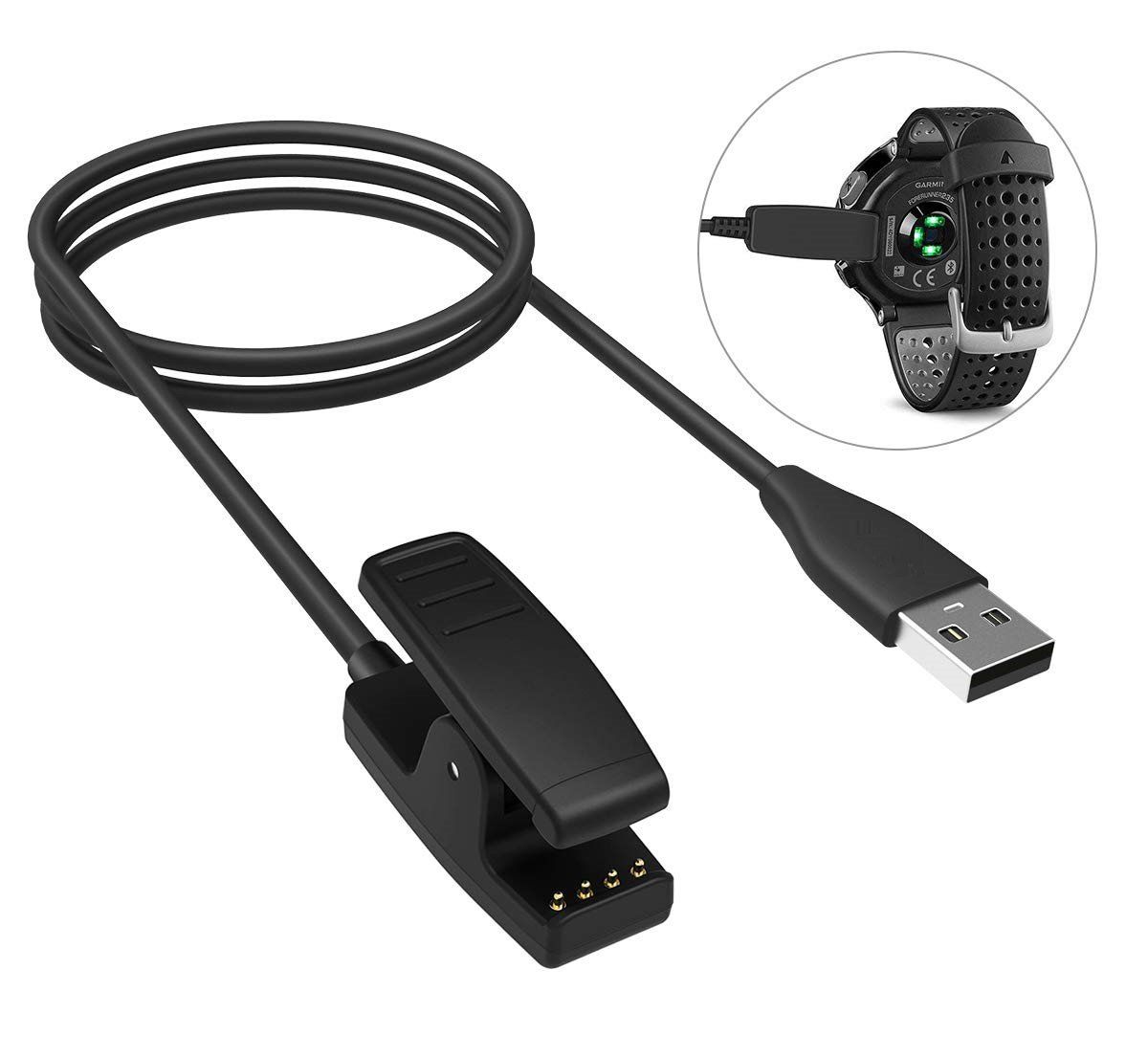 INF Compatible Charger for Garmin Forerunner 235/735XT/630/645/Vivomove HR