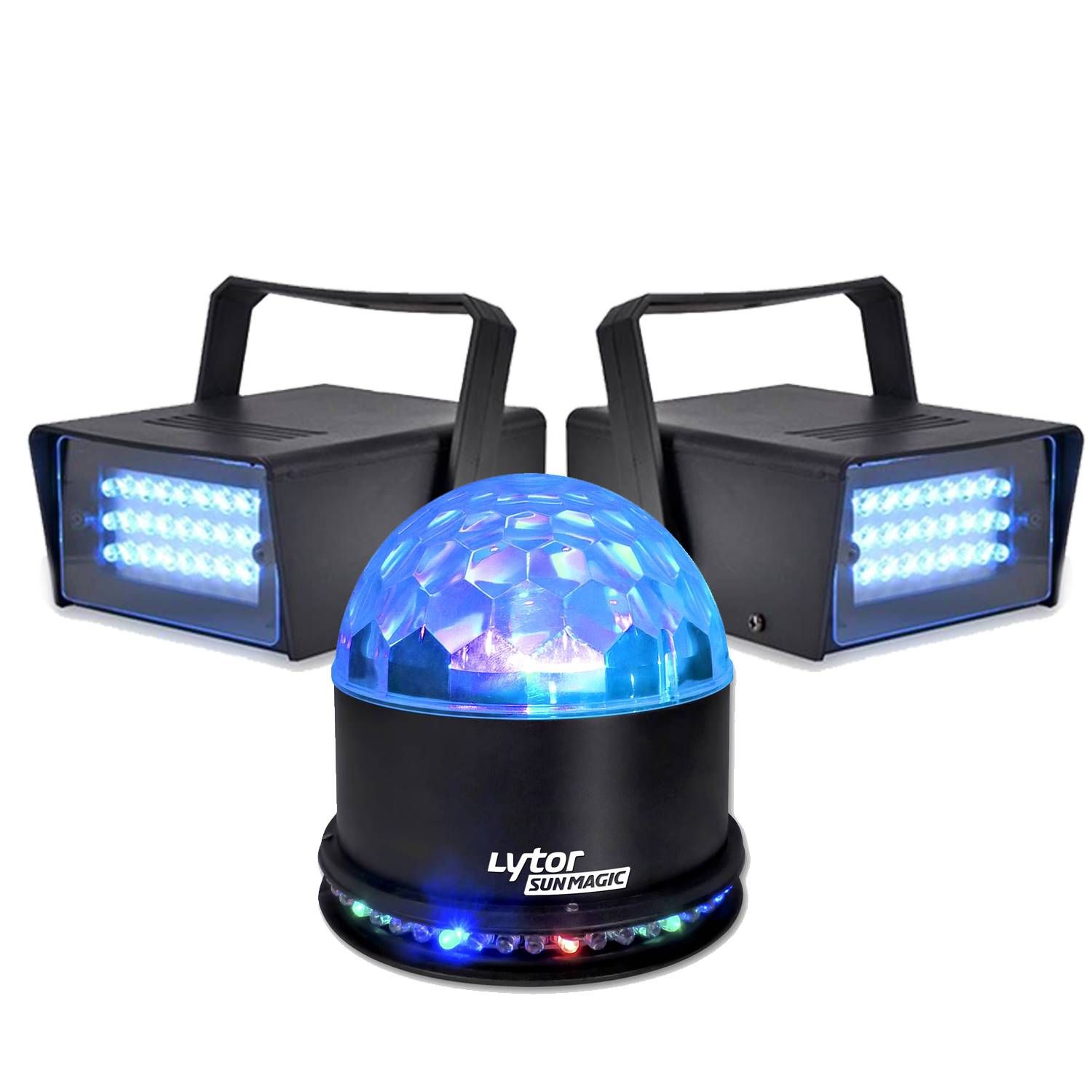 Lytor Fiesta Sunmagic Light Pack + 2 White LED Strobe Lights