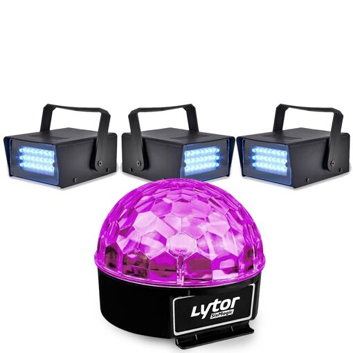 Lytor Fiesta SixMagic + 3 White LED Strobe Pack