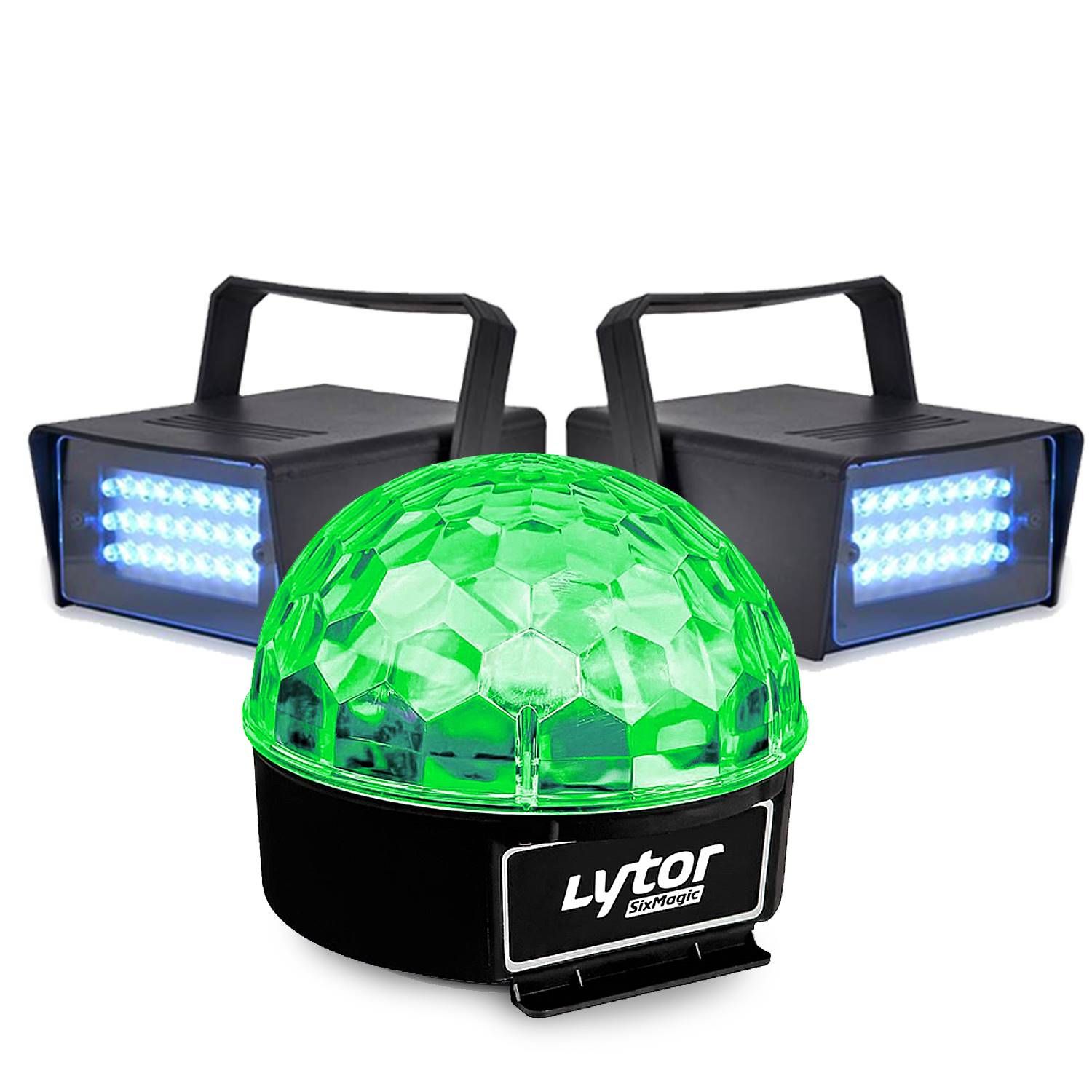 Lytor Fiesta Sixmagic + 2 White LED Strobe Pack