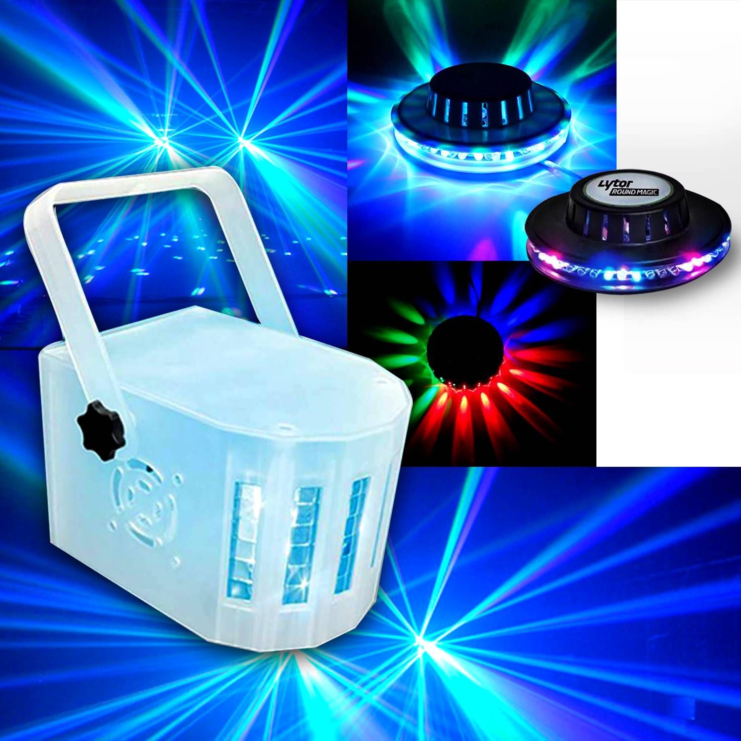 Kit de iluminación Lytor MINI DERBY Color con 4 LED (RGBW + Roundmagic)
