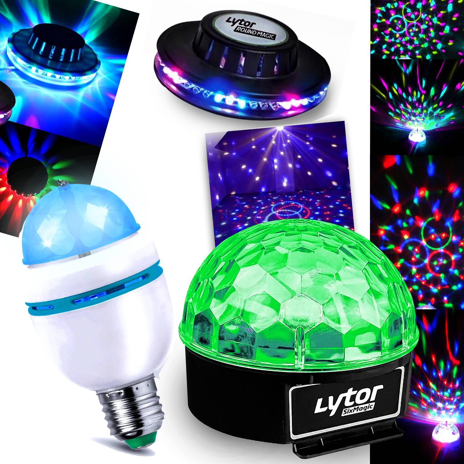 Kit de luces Lytor Mini DIAMS + SIXMAGIC + Efecto OVNI