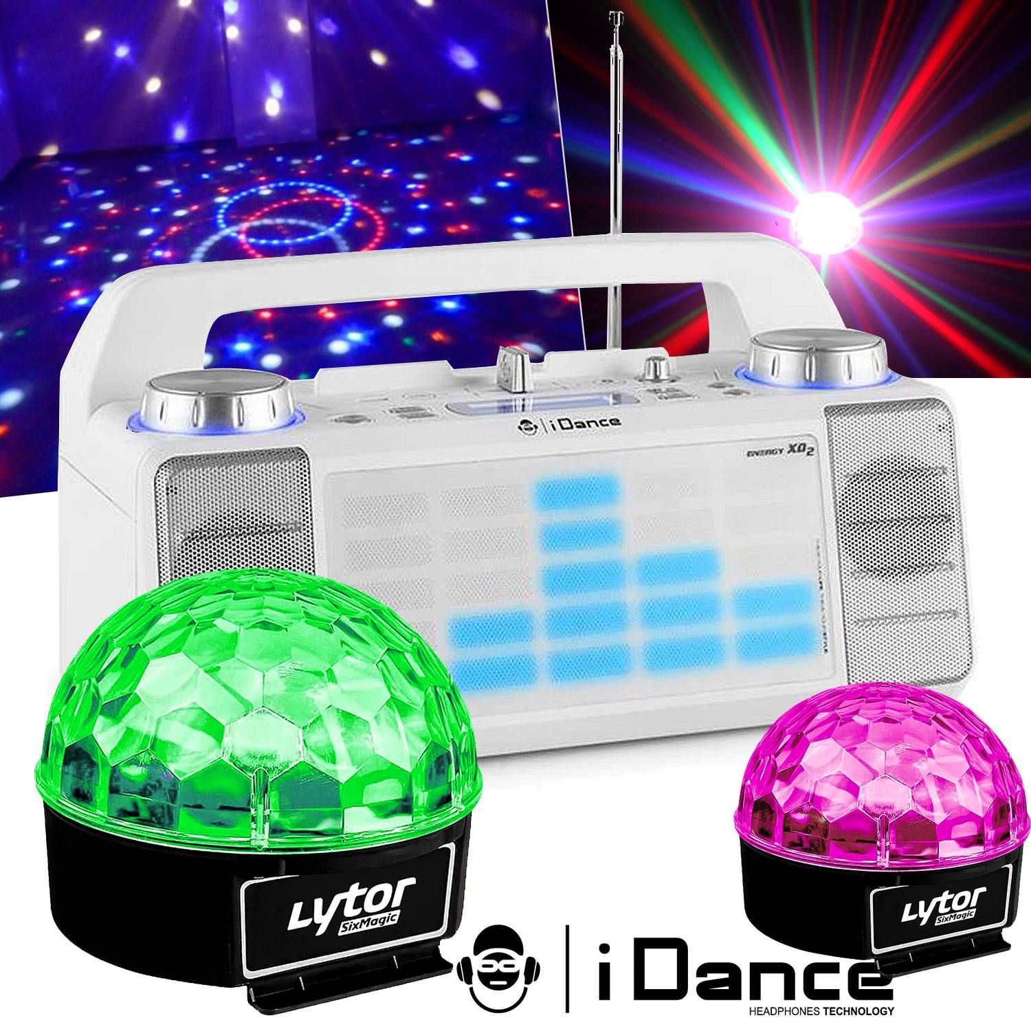 Idance DANCE XD2 50W Bluetooth Speaker with LEDs and Light Show