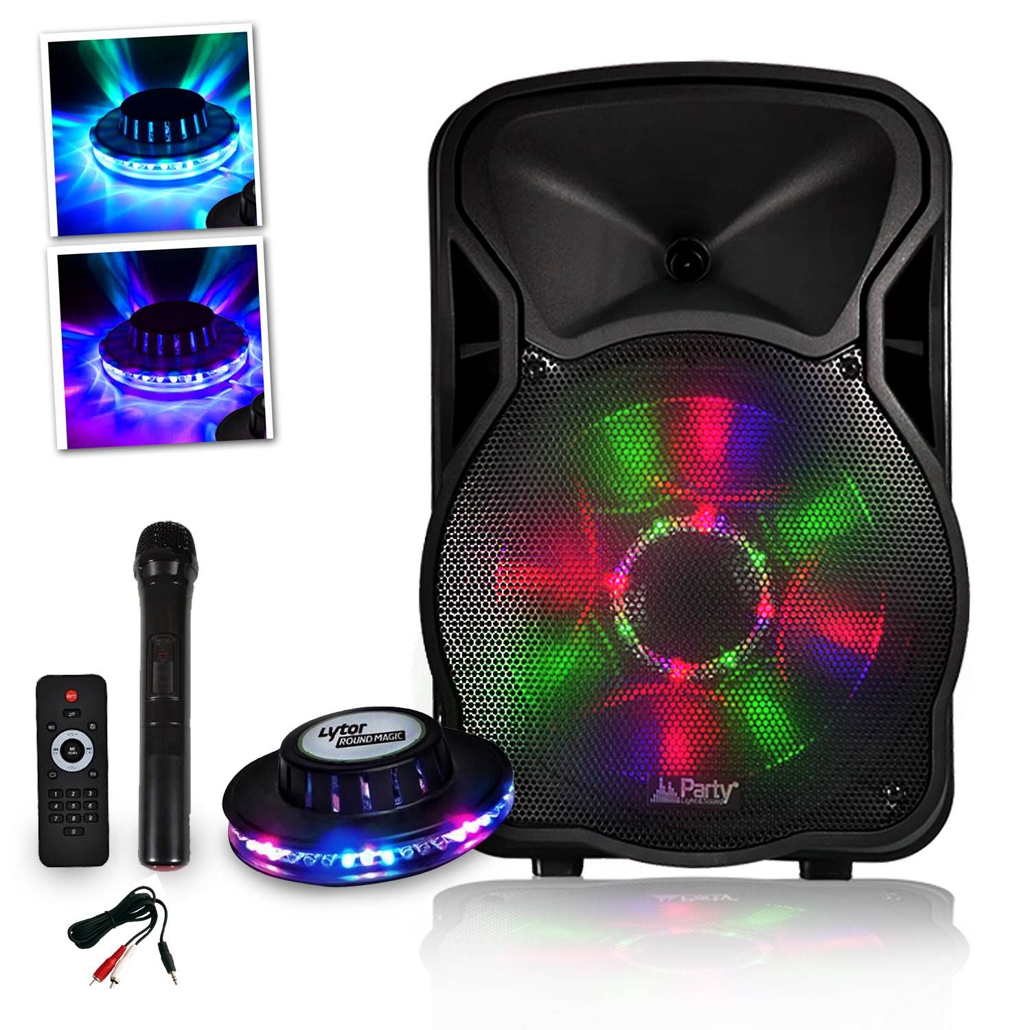 Party Sound 12' LED Speaker with Bluetooth and UV Effects