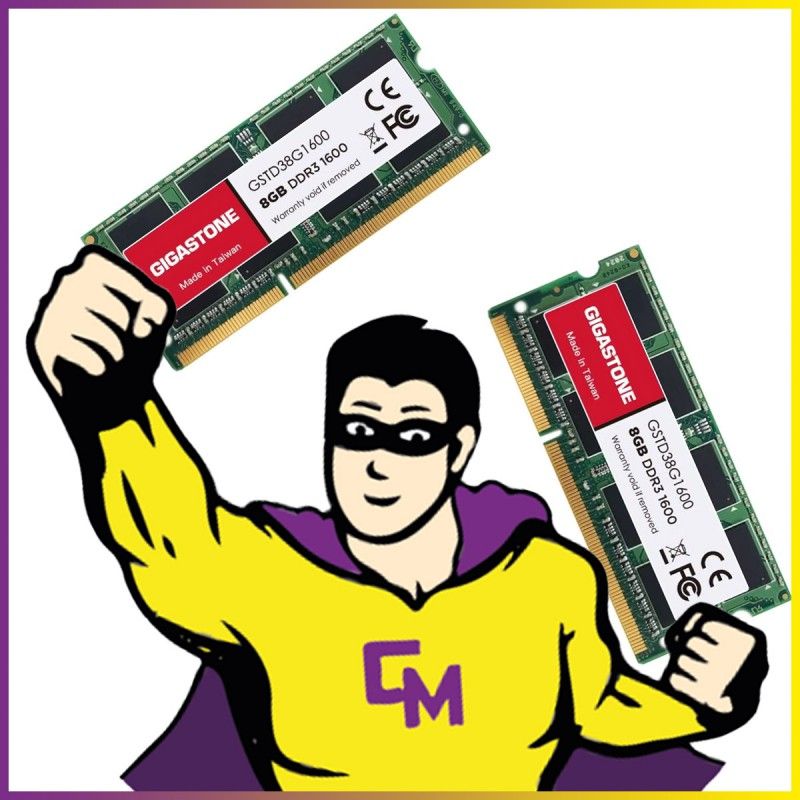 Mémoire Gigastone 16 Go (2 x 8 Go) SO-DIMM DDR3L 1600 MHz 1,35 V PC3-12800