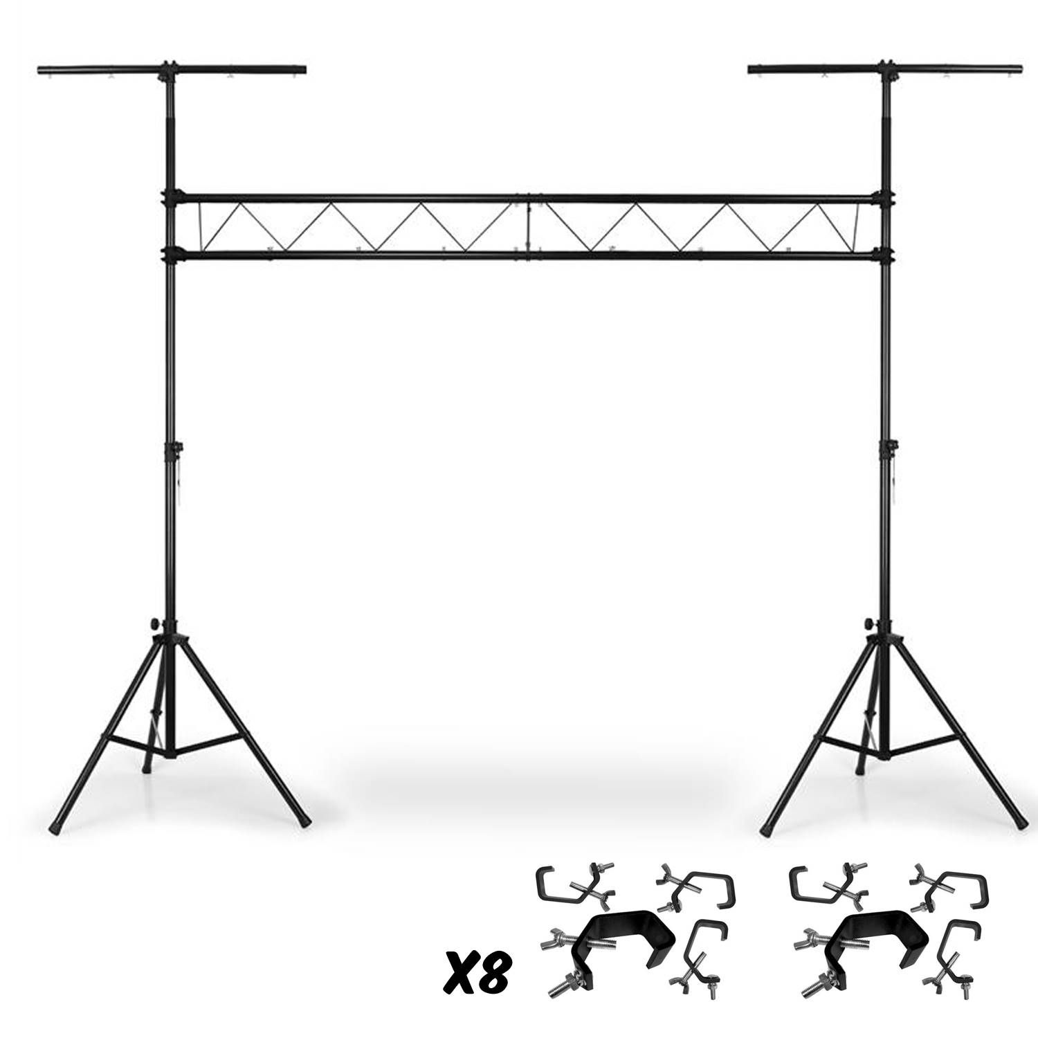 Ibiza Light Bridge-603 Lighting Stand with 8 Hooks