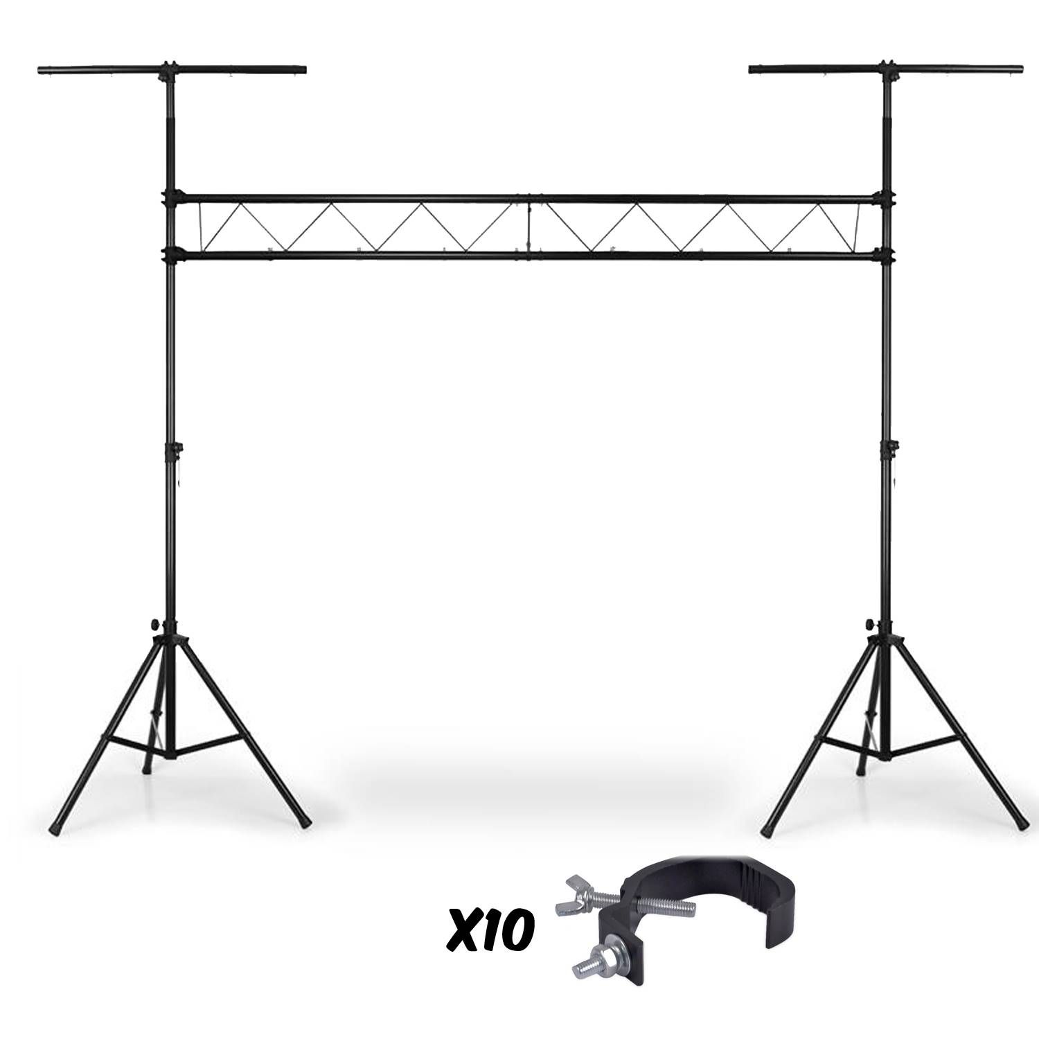 Ibiza Light Bridge-603 Light Fixture Stand with 10 Hooks