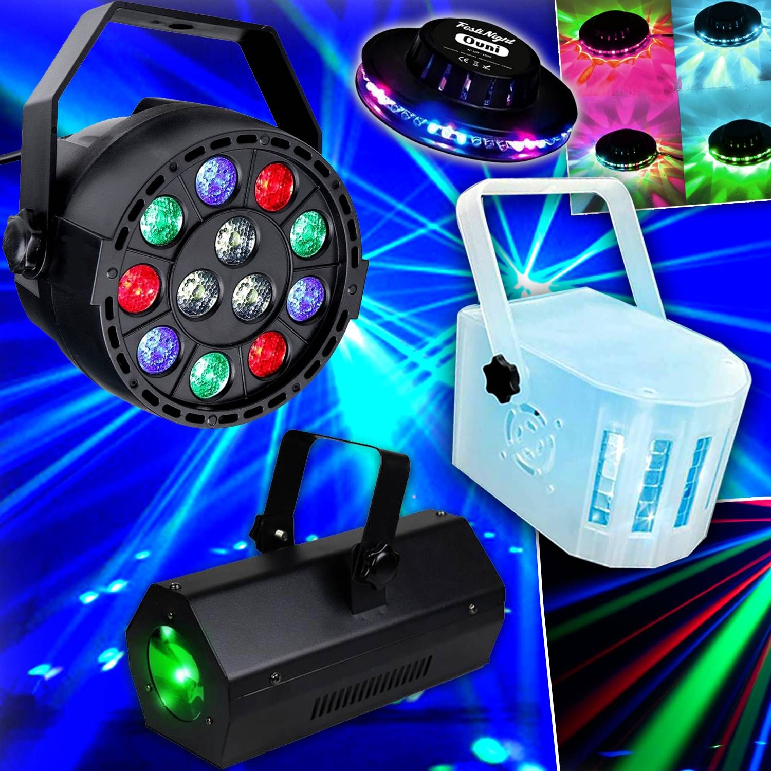 Lytor Ibiza + UFO 48 LED Light Kit for DJ Parties