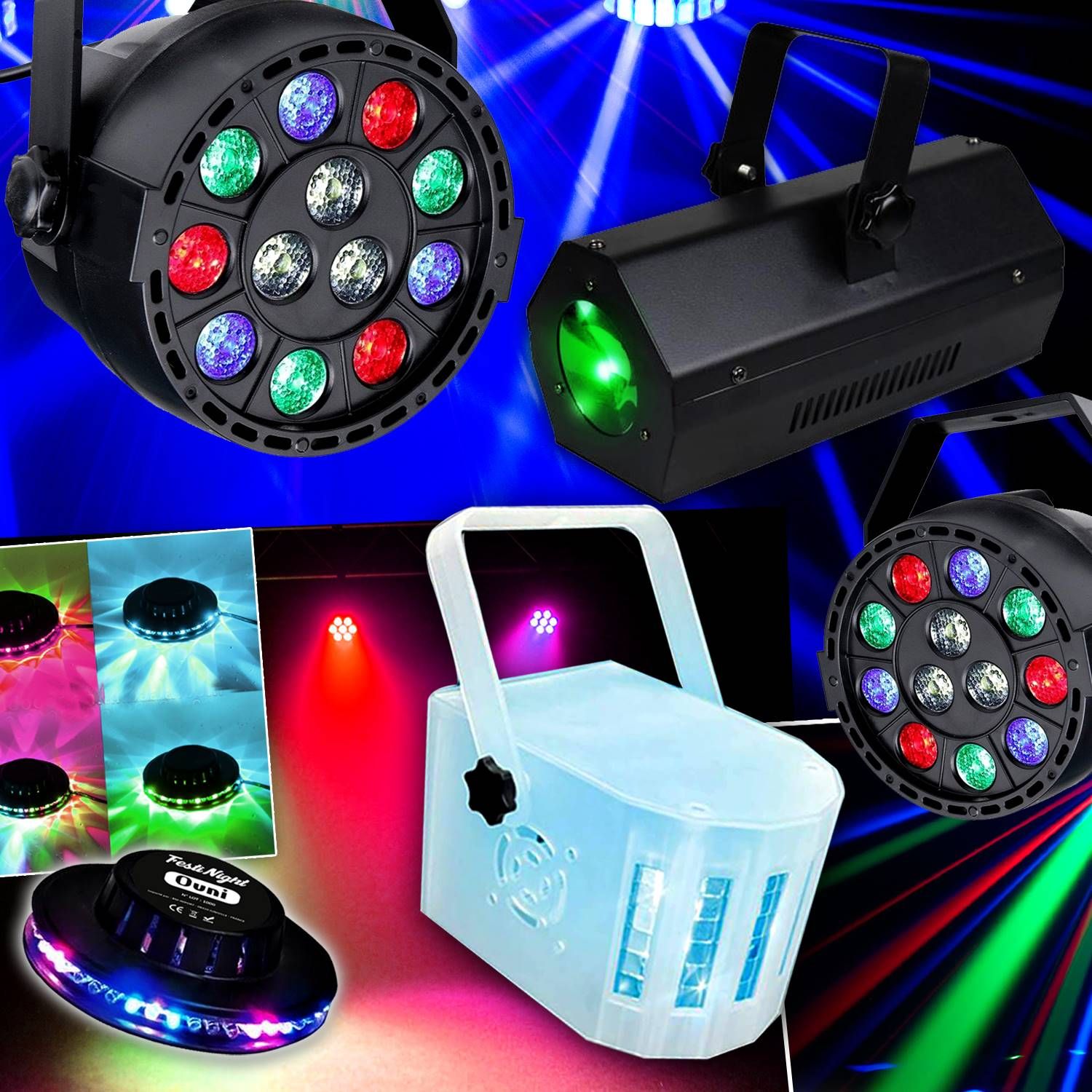 Kit Lumière Lytor pour DJ : 5 Effets, 120 LED RVBW