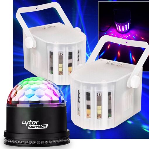 Lytor Derby Color LED Light Kit (2-Pack) with Sunmagic Ball