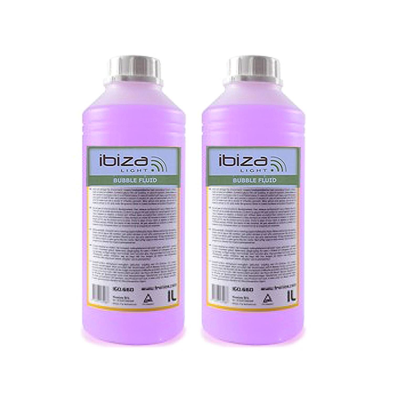 Ibiza Light 2 x 1-Litre Liquid Bubble Machine