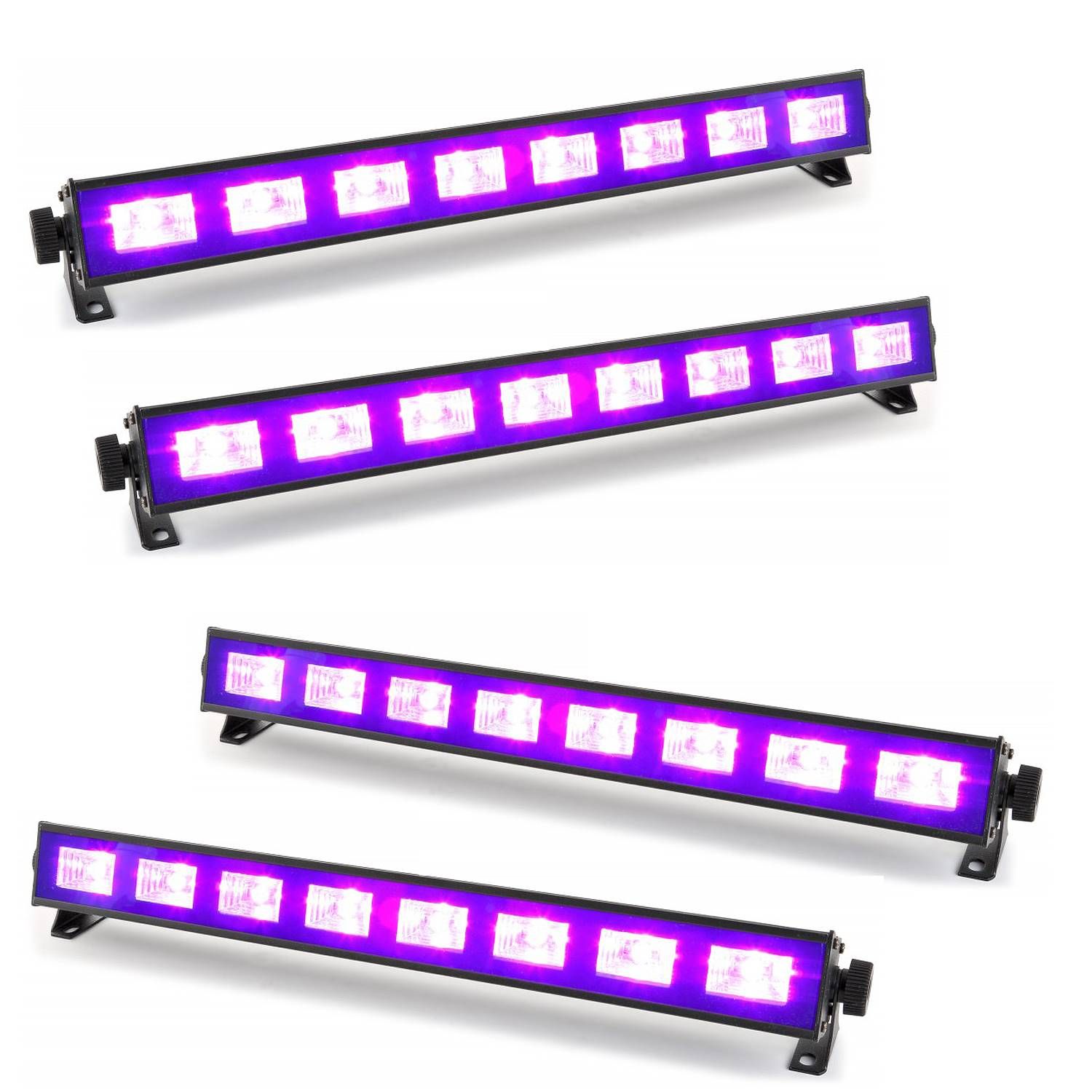 Ibiza Light Fluo UV LED Bars Pack (4x 9W)