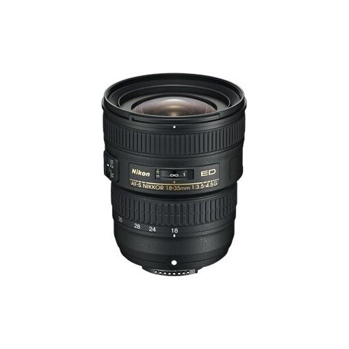 Nikon AF-S NIKKOR 18-35mm f/3.5-4.5G ED Lens, Black