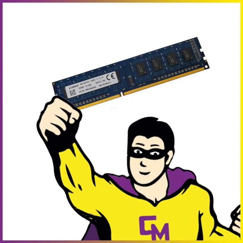 Memoria RAM de 4 GB Kingston 9995402-132.A00G DDR3 PC3-12800U 1Rx8 1600 MHz