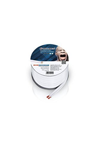 Oehlbach 191 Wire SP 15 Speaker Cable, 2 x 1.5 mm², 10m Mini Reel, White