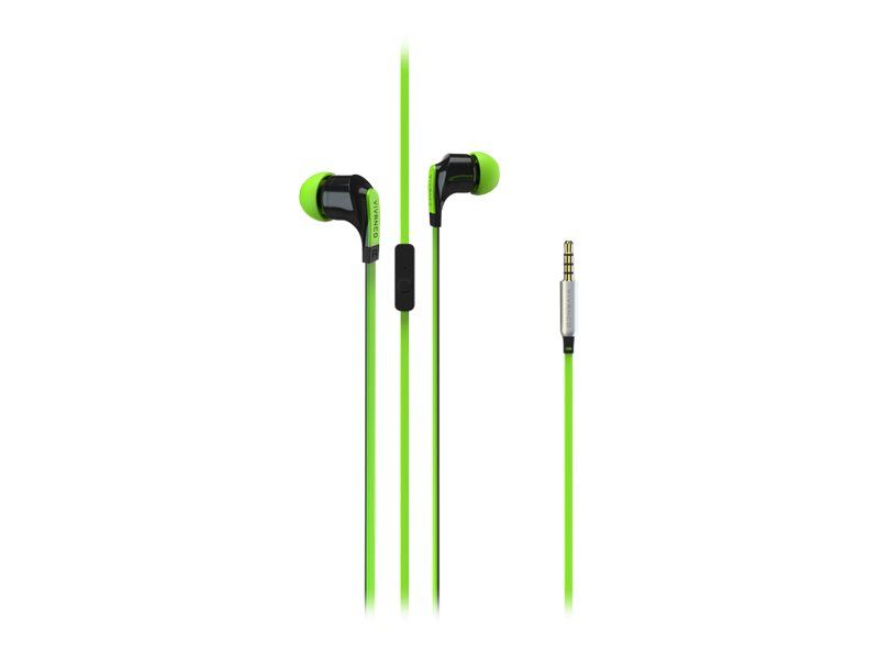 Vivanco TALK Earphones with Microphone - 3.5mm Jack - Green