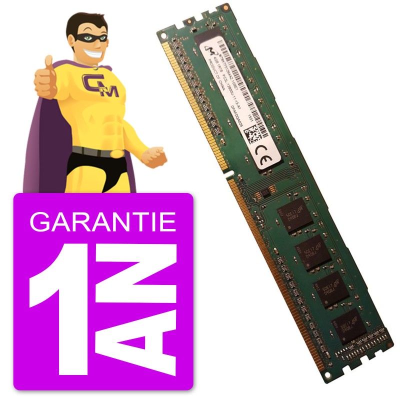Micron 4GB DDR3 PC3-12800U RAM (MT8KTF51264AZ-1G6E1)