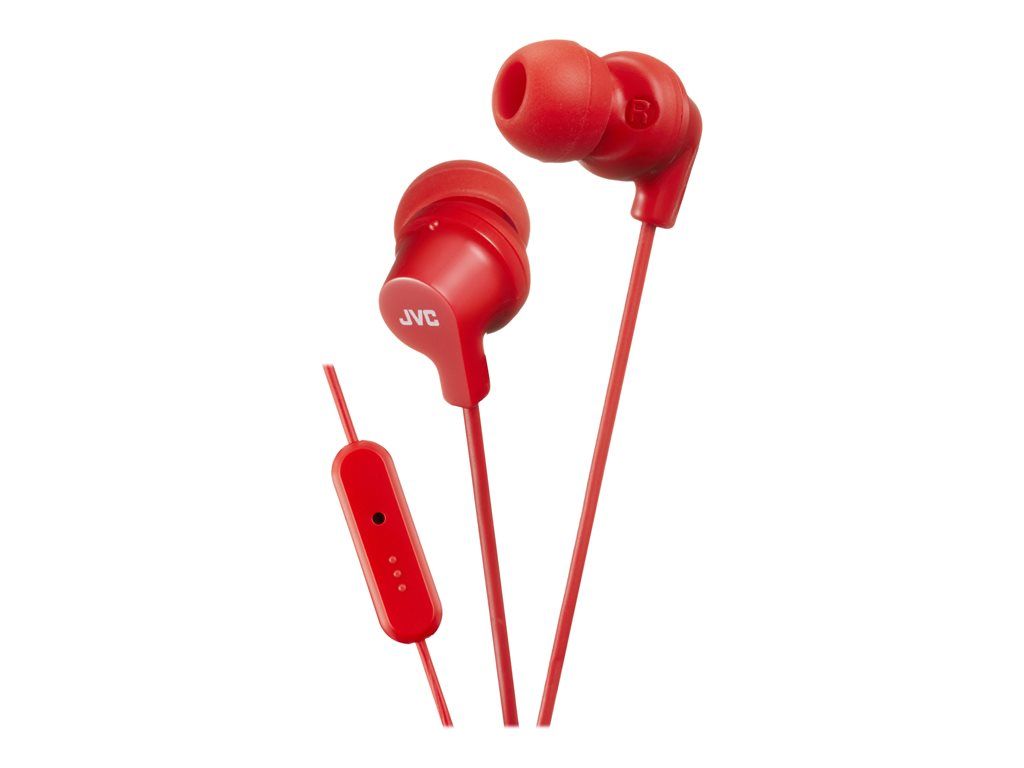 JVC HA-FR15 In-Ear Headphones with Microphone - Red