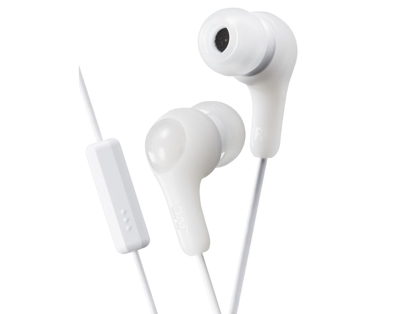 JVC HA-FX7M-W Earphones with Remote and Microphone - Gumy Plus