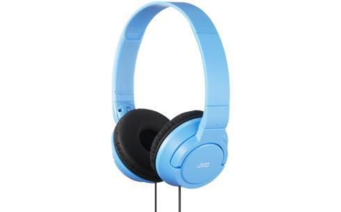 JVC HA-S180-AN-E Foldable Headphones - Blue - Powerful Bass