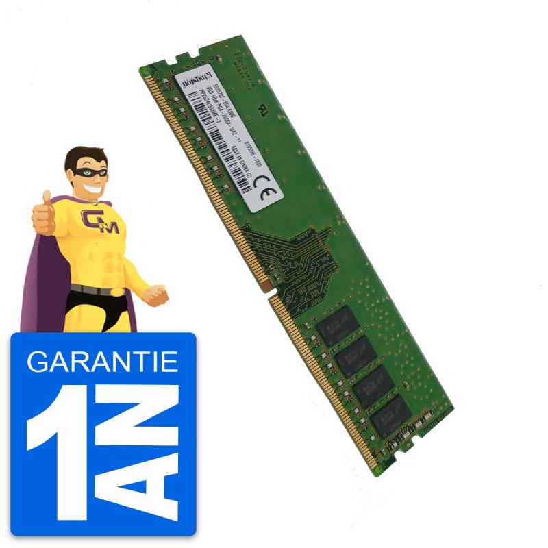 Barrette de mémoire vive 8 Go DDR4 2666 MHz Kingston HP26D4U9S8ME-8 DIMM