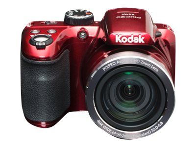 Kodak PIXPRO Astro Zoom AZ401 Red Compact Camera - 16.15MP - 720p / 30fps - 40x Optical Zoom - Red