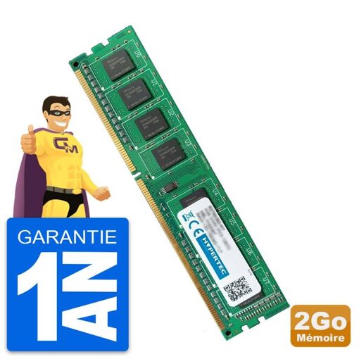 Memoria RAM Hypertec 2Go DDR3 PC3-12800U HYPERTEC B4U35AA-HY 1600Mhz
