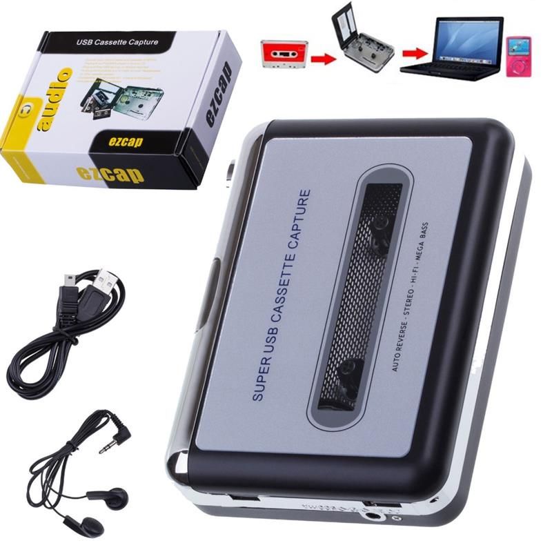 Gobro USB Tape Cassette Converter to MP3 Audio