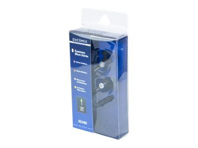 DACOMEX Headphones with Microphone - 3.5mm Jack - Grey