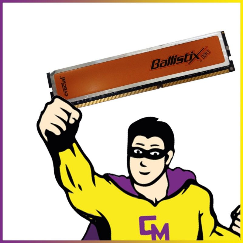 Crucial Ballistix 2GB DDR3 RAM (PC3-12800U, 1600MHz)