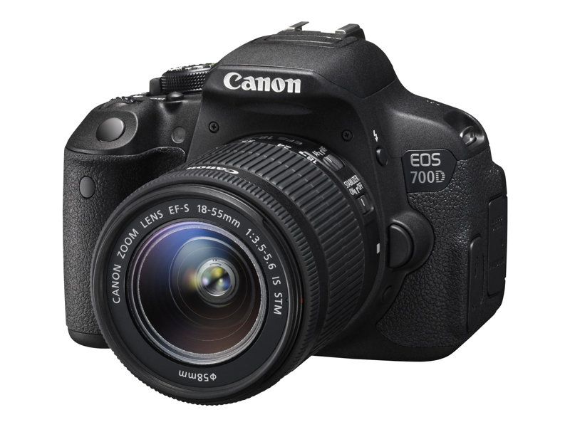 Appareil photo numérique Canon EOS 700D - Reflex - 18,0 MP - APS-C - Vidéo Full HD / 30 images par seconde - Objectif zoom optique 3x EF-S 18-55 mm DC III