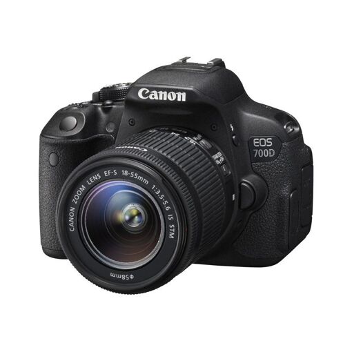 Cámara digital Canon EOS 700D - DSLR - 18,0 MP - APS-C - Vídeo Full HD / 30 fps - Objetivo con zoom óptico 3x EF-S 18-55 mm DC III