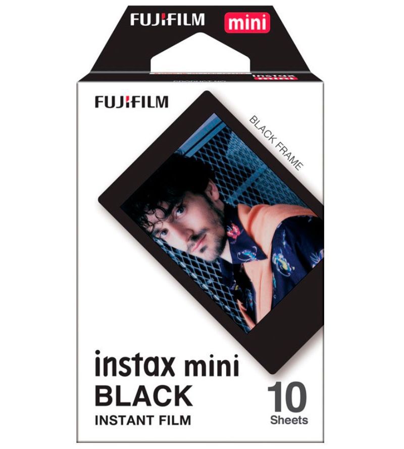 Fujifilm Instax Mini Instant Photo Paper Black Frame - Pack of 10