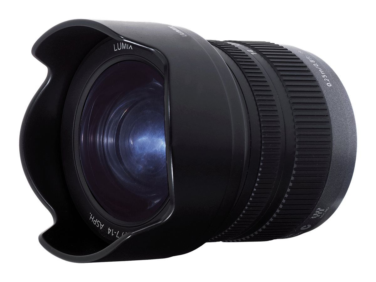 Panasonic Lumix H-F007014 Wide Angle Lens - 7mm-14mm f/4.0 G VARIO - Micro Four Thirds