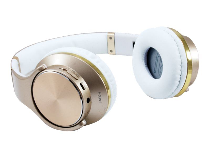 Digital Data Communications Wireless Bluetooth Headphones with Microphone - Golden