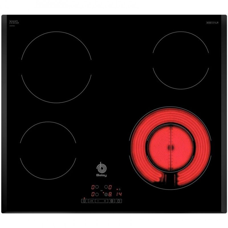 Balay Vitroceramica 3EB721LR, 4 Burners, Digital Control
