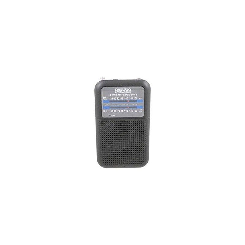 Daewoo DRP-8 FM AM Speaker, Black