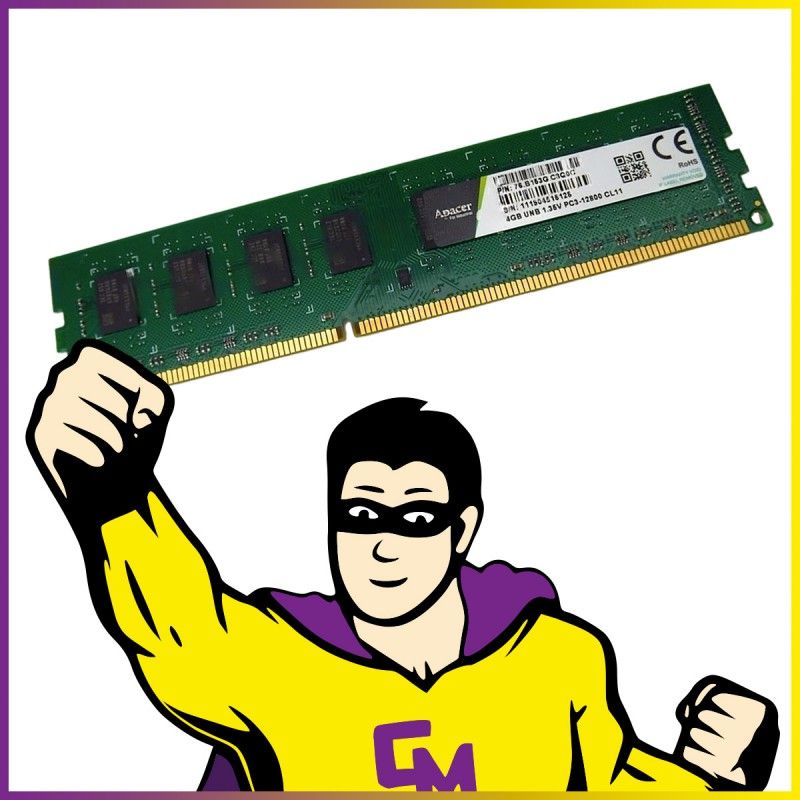 Apacer 4GB DDR3 RAM (76.B153G.C8Q0C) - PC3-12800, 1600MHz, CL11