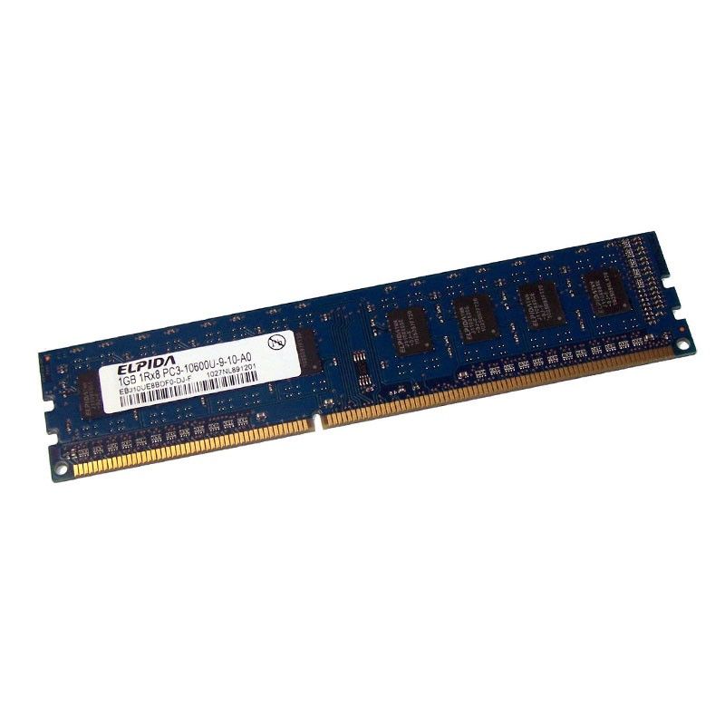 Elpida 1GB DDR3 PC Desktop Memory (ELPIDA EBJ10UE8BDF0-DJ-F DIMM, 1333MHz, CL9)