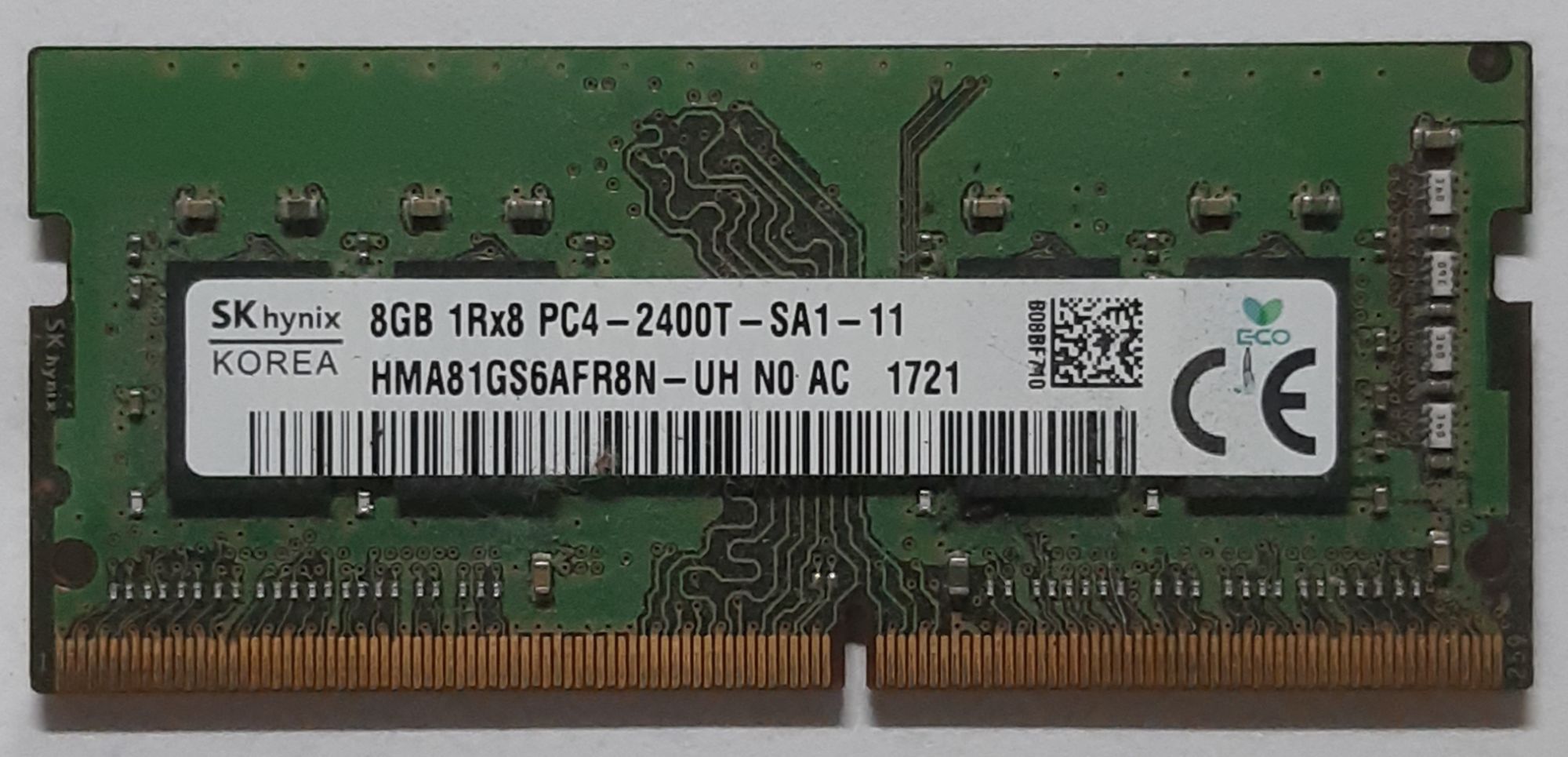 Hynix 8GB DDR4-2400 SODIMM RAM (HMA81GS6AFR8N-UH)