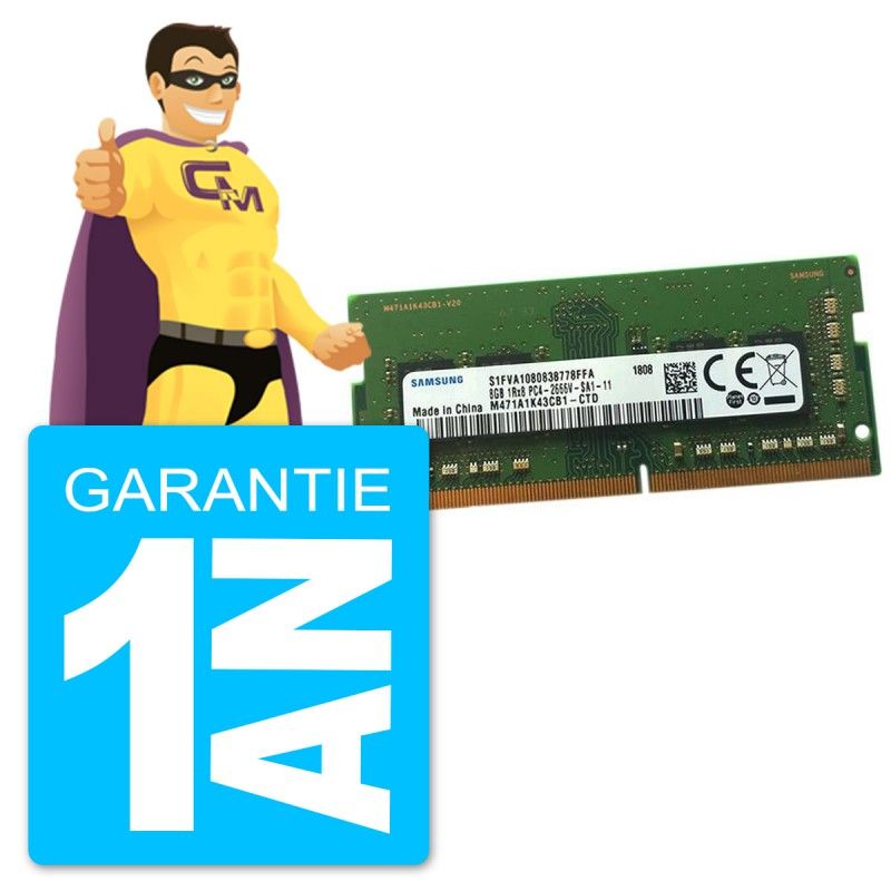 Samsung 8GB DDR4 SODIMM RAM (PC4-21300S, 2666MHz, CL19)