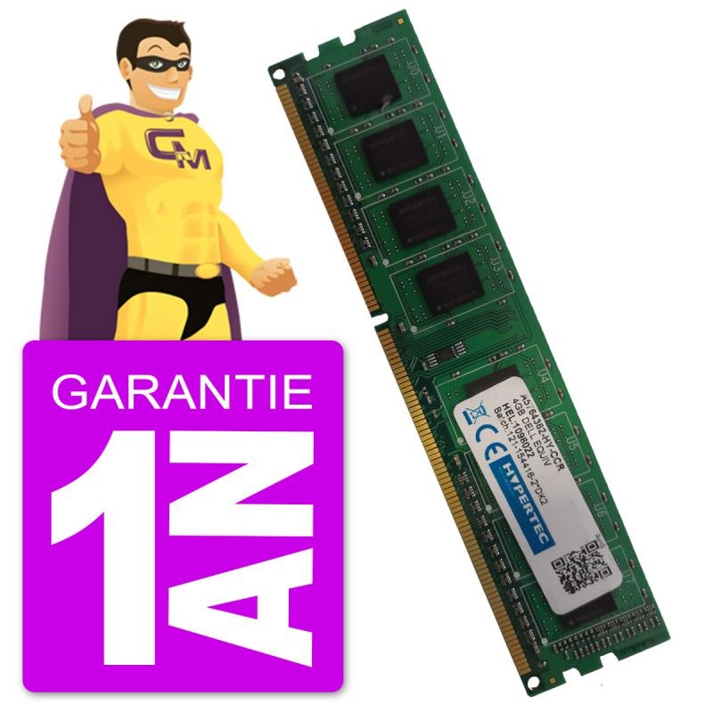 Hypertec 4GB DDR3 PC3-12800U Memory Module