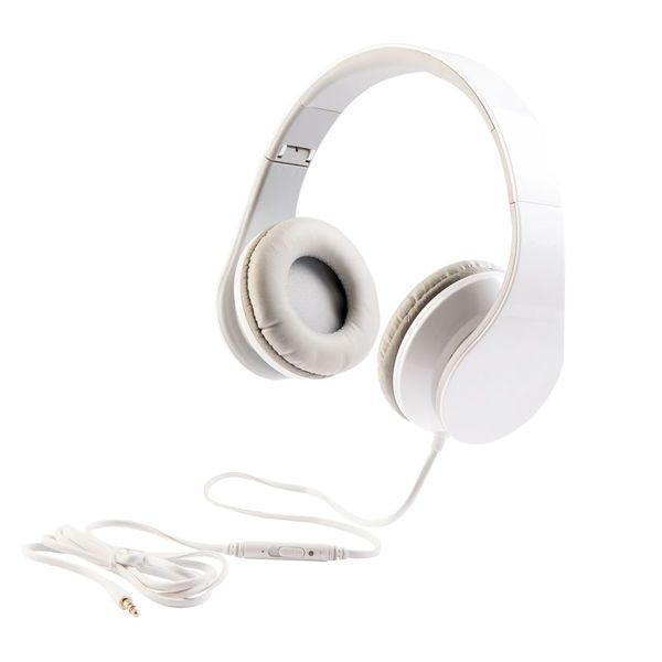 Clip Sonic TEC569W Over-Ear Headset with Microphone - White