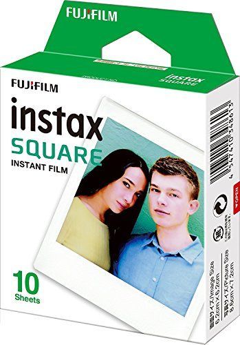 Película Fujifilm Instax Cuadrada instantánea - Paquete de 10