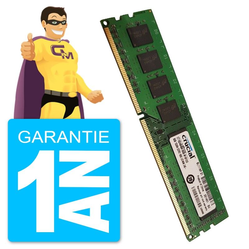 Crucial 8GB DDR3 RAM (CT102464BA160B.M16FDD)