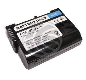 Nikon EN-EL15 Battery, 7.0V, 1900mAh (Black)